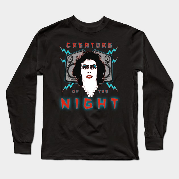 Creature of the Night Long Sleeve T-Shirt by Spilled Ink